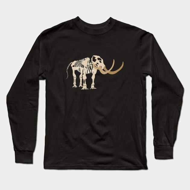 Mastodon skeleton Long Sleeve T-Shirt by CTstudio